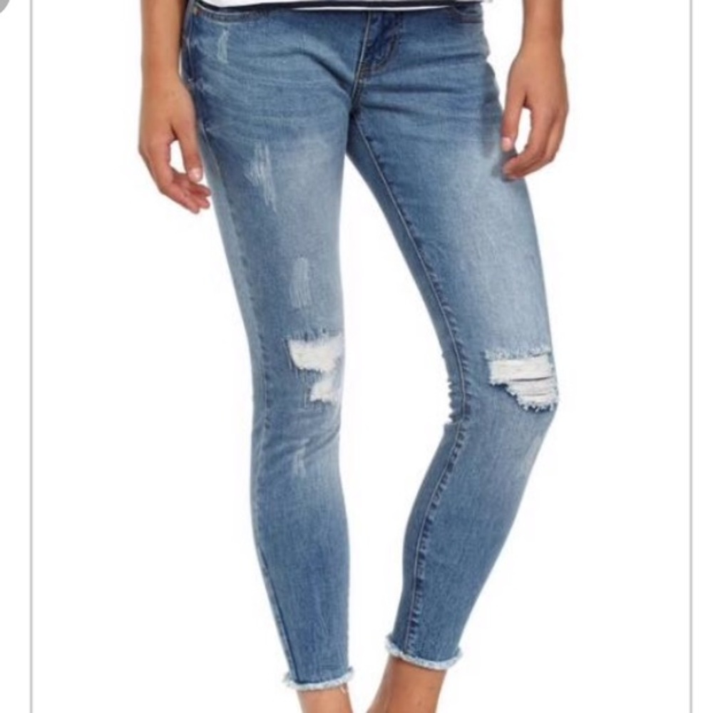 Cotton On The Ripped Skinny Cropped Skinny sz 8